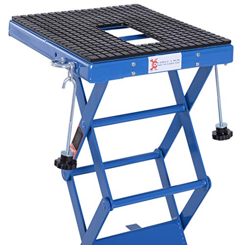 DURHAND 300 lbs Hydraulic Motorcycle Scissor Jack Lift Foot Step W...