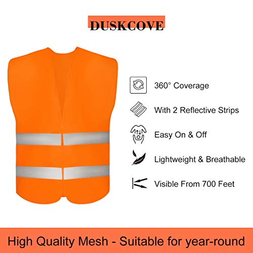10 Pack High Visibility Safety Vest for Traffic Work, Running, Sur...