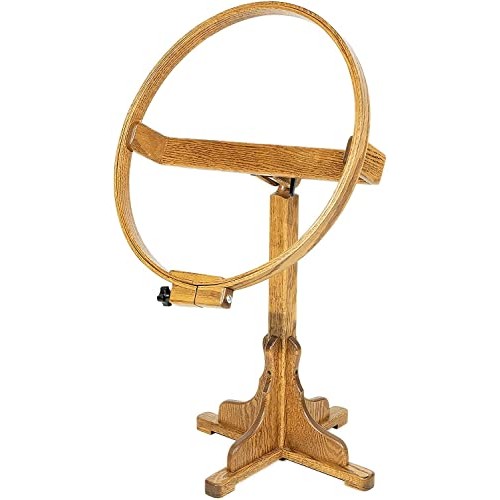 DutchCrafters Solid Oak Wood 22 Inch Round Extra Large Tilting Qui...