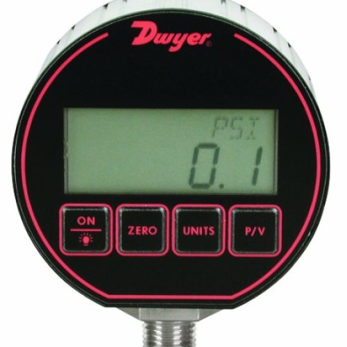 Dwyer DPG Series Digital Pressure Gauge, +/-0.25% Full Scale Accur...