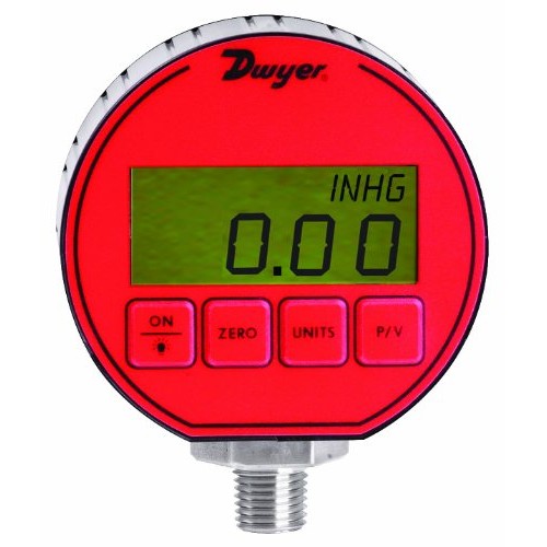 Dwyer DPG Series Digital Pressure Gauge, +/-0.5% Full Scale Accura...