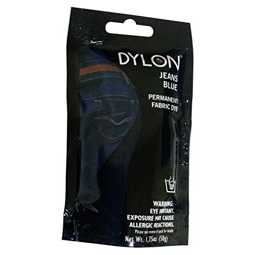 Dylon 87023 Permanent Fabric Dye, 1.75-Ounce, Jeans Blue