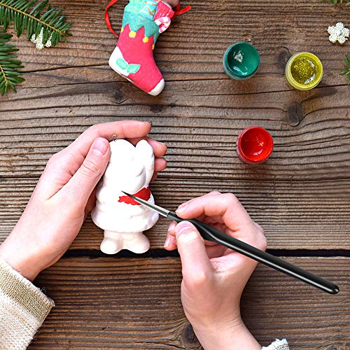 Dylviw 9 Pieces Fine Tip Detail Painting Brushes Miniature Paint B...