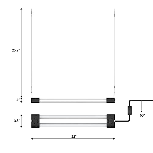 BoostGro LED Grow Light | Full Spectrum | Linkable | 5000K Dayligh...