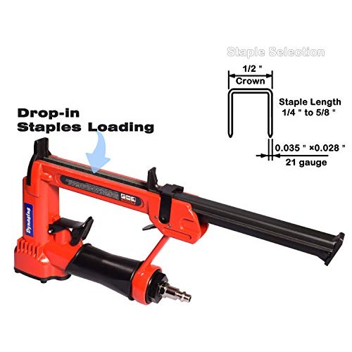 Pneumatic Upholstery Staple , 21 Gauge 1/2 Wide Crown Air Stap...