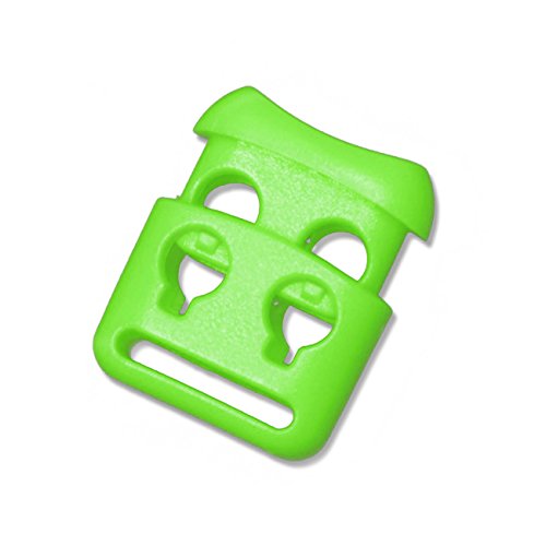 Double Hole Plastic Cord Locks End Spring Stop Toggle Stoppers Mul...