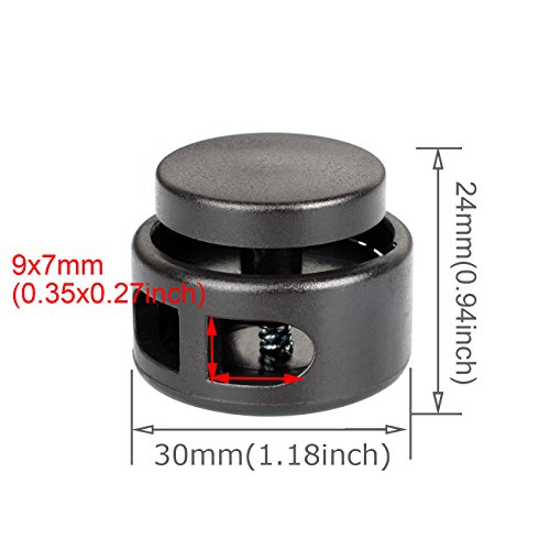 DYZD Extra Large Cord Lock End Spring Cord Stopper Toggle for Para...