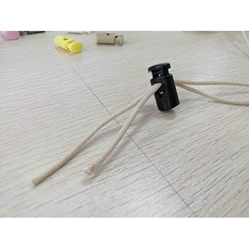DYZD Multi-Colour Plastic Cord Lock End Spring Stop Toggle Stopper...