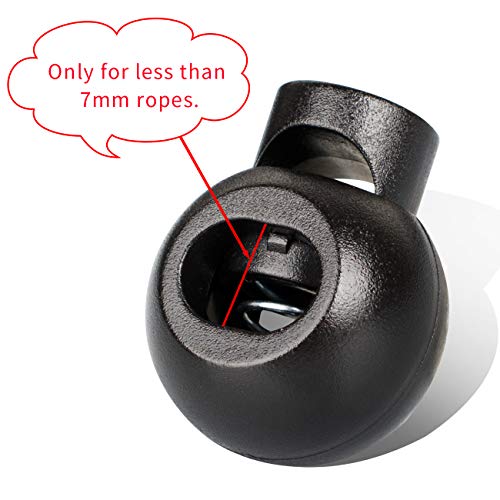 DYZD Single Hole Cord Lock Plastic Spring Toggle Stopper Cord Rope...