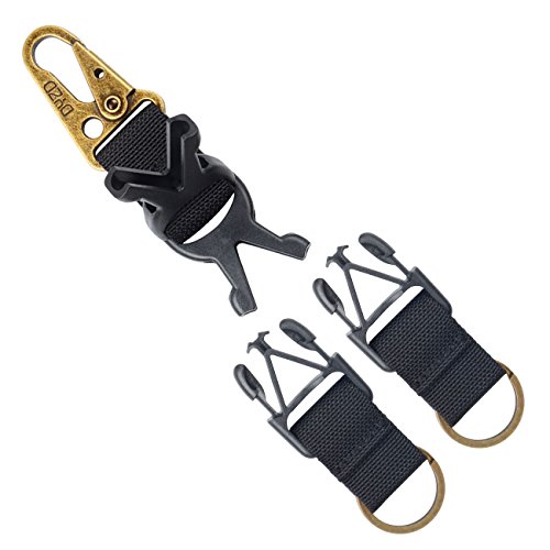DYZD Tactical Gear Keychain Survival 100% Nylon Webbing Key Chain ...