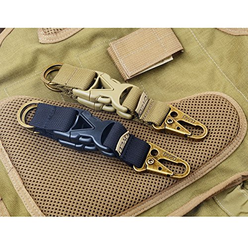 DYZD Tactical Gear Keychain Survival 100% Nylon Webbing Key Chain ...