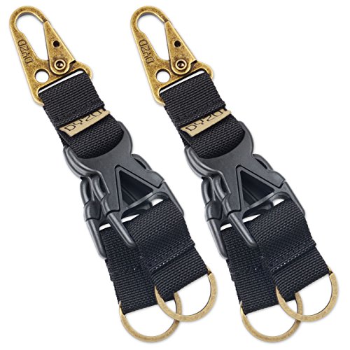 DYZD Tactical Gear Keychain Survival 100% Nylon Webbing Key Chain ...