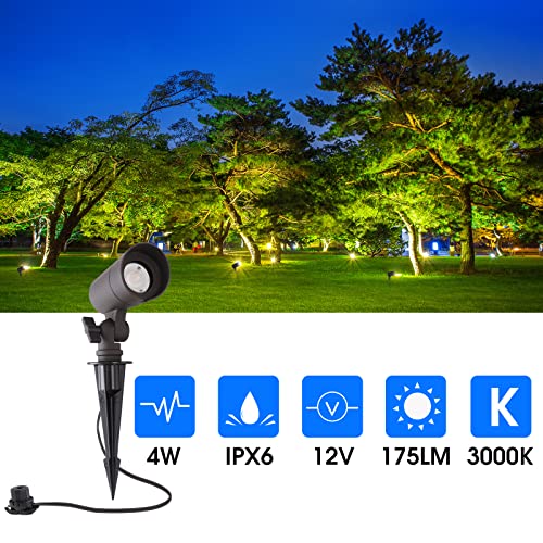 E ENERGETIC LIGHTING LED Landscape Lights with Connectors, 12V Low...