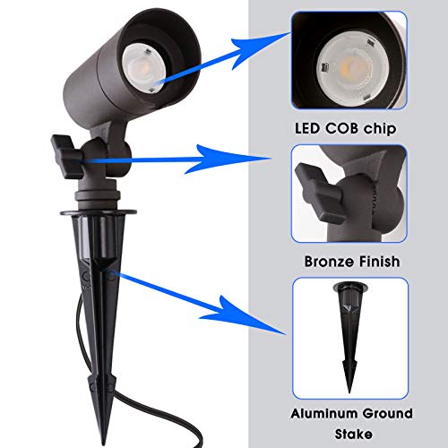 E ENERGETIC LIGHTING LED Landscape Lights with Connectors, 12V Low...