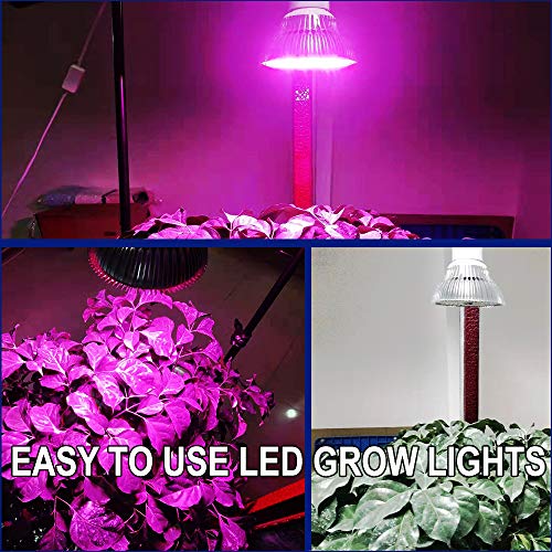 100W Grow Light Bulb h LED Plant Light with Aluminum Cover E26 E27...