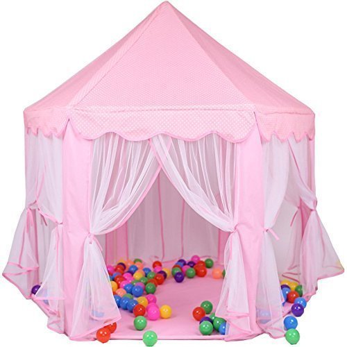 e-joy Kids Indoor/Outdoor Play Fairy Princess Castle Tent, Portabl...