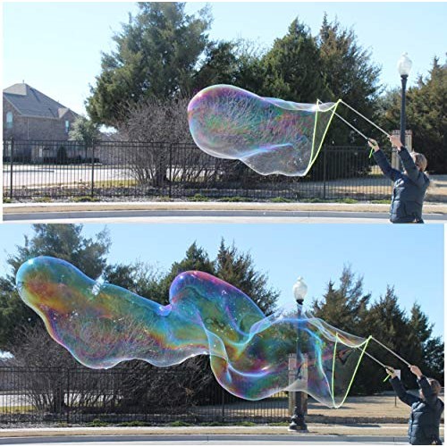 E-Know Bubble Wand,3 Style Giant Bubble Wand Outdoor Toy for Kids,...