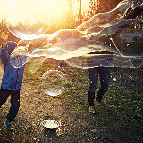 E-Know Bubble Wand, 4 Pack Giant Bubble Wand Outdoor Toy for Kids,...