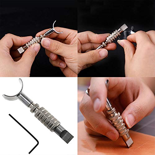 E-outstanding Swivel Knife 1Set Alloy Steel Rotating Carving Knife...