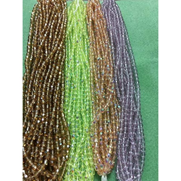 Bead Variety Pack 4mm fire Polished Czech Glass Beads Assortment V...