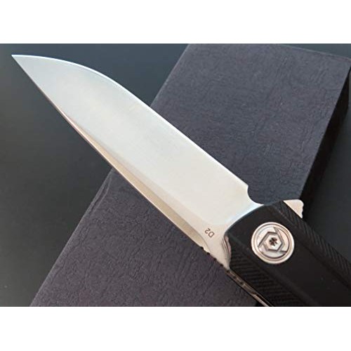 Eafegrow CH3002-G10 Folding Camping Knives 3.7 inch D2 Blade and G...