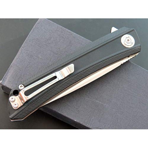 Eafegrow CH3002-G10 Folding Camping Knives 3.7 inch D2 Blade and G...