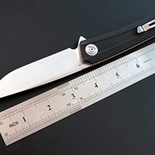 Eafegrow CH3002-G10 Folding Camping Knives 3.7 inch D2 Blade and G...