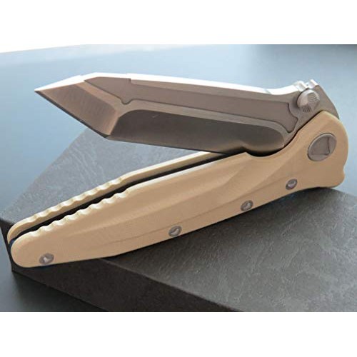 Eafengrow EF55 Pocket Folding Hunting Knife G10 Handle D2 Blade,ED...