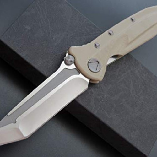 Eafengrow EF55 Pocket Folding Hunting Knife G10 Handle D2 Blade,ED...