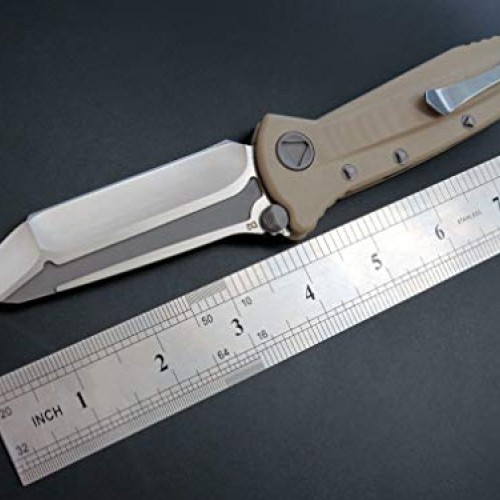Eafengrow EF55 Pocket Folding Hunting Knife G10 Handle D2 Blade,ED...