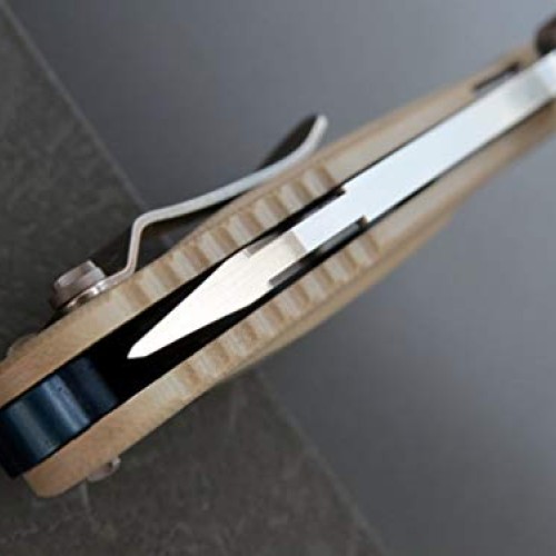 Eafengrow EF55 Pocket Folding Hunting Knife G10 Handle D2 Blade,ED...