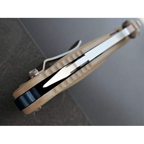 Eafengrow EF55 Pocket Folding Hunting Knife G10 Handle D2 Blade,ED...