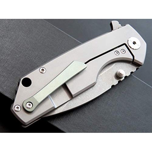Eafengrow EF906 Folding Pocket Knife D2 Steel Blade and Titanium A...