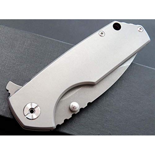 Eafengrow EF906 Folding Pocket Knife D2 Steel Blade and Titanium A...