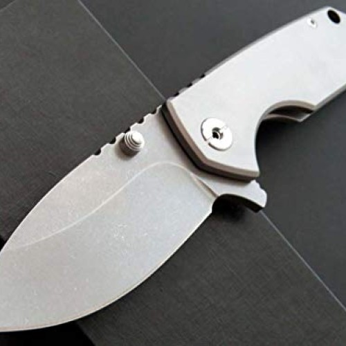 Eafengrow EF906 Folding Pocket Knife D2 Steel Blade and Titanium A...