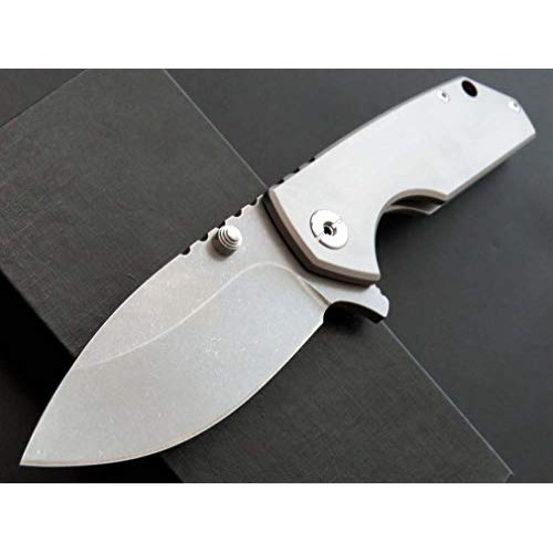 Eafengrow EF906 Folding Pocket Knife D2 Steel Blade and Titanium A...