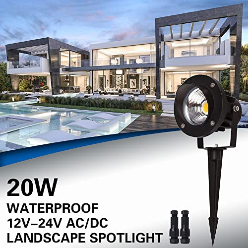 EAGLOD 20W Led Spotlights Outdoor Landscape Lights,Low Voltage Led...