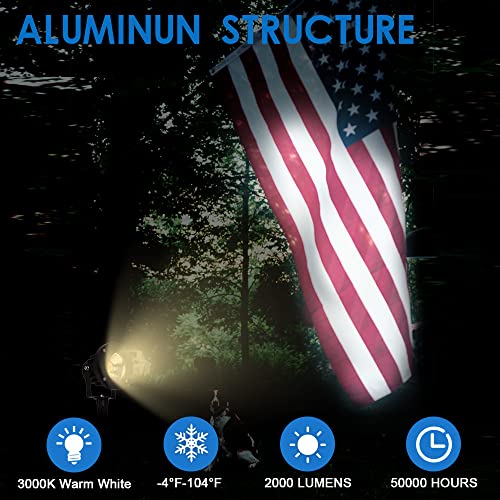 EAGLOD 20W Led Spotlights Outdoor Landscape Lights,Low Voltage Led...