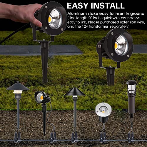 EAGLOD 20W Led Spotlights Outdoor Landscape Lights,Low Voltage Led...