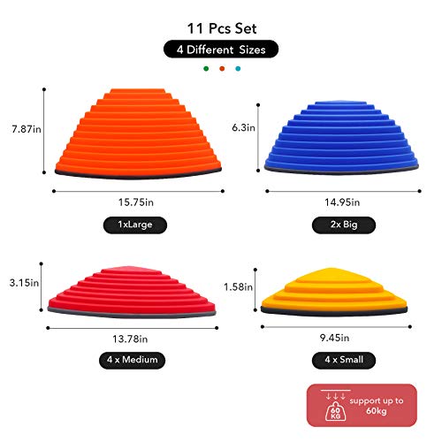 Ealing Balance Stepping Stones for Kids 11pcs Anti-skidding Steppi...