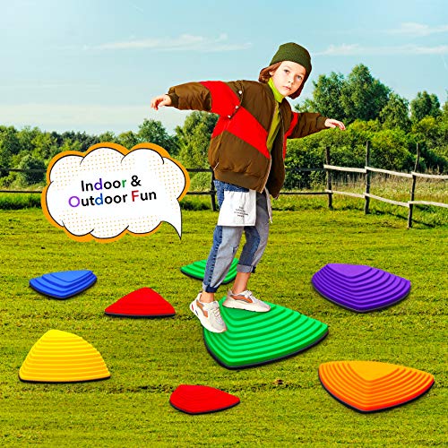 Ealing Balance Stepping Stones for Kids 11pcs Anti-skidding Steppi...