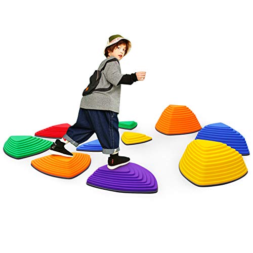 Ealing Balance Stepping Stones for Kids 11pcs Anti-skidding Steppi...