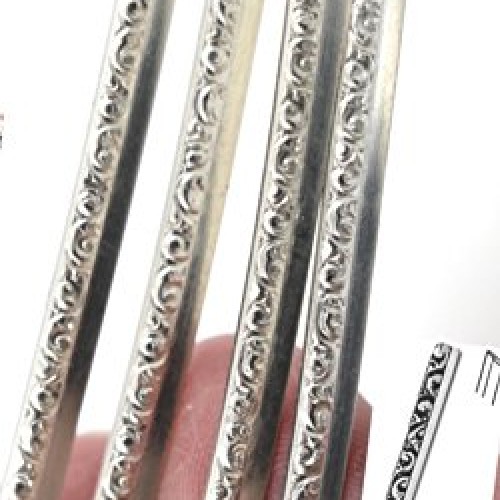 EAM 925 Sterling Silver Step Bezel Wire 3.68mm x 12 Inches