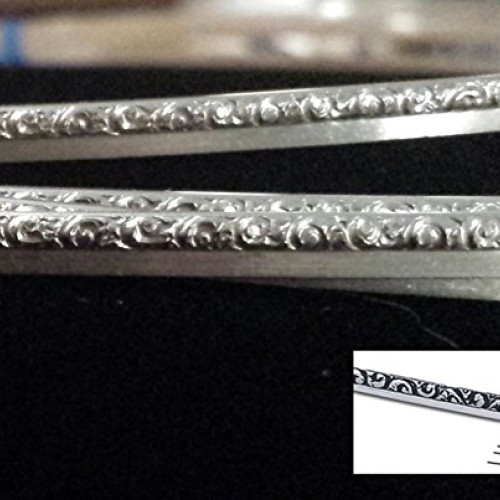 EAM 925 Sterling Silver Step Bezel Wire 3.68mm x 12 Inches