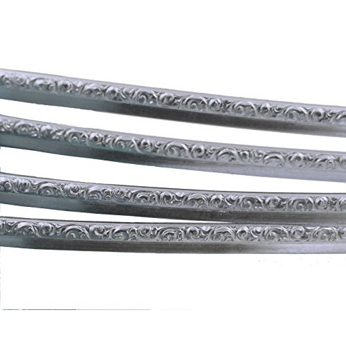 EAM 925 Sterling Silver Step Bezel Wire 3.68mm x 12 Inches