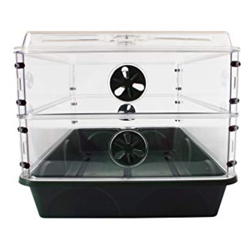 EarlyGrow 93807 24 x 15 x 12.75 Domed Propagator with 2 Height ...