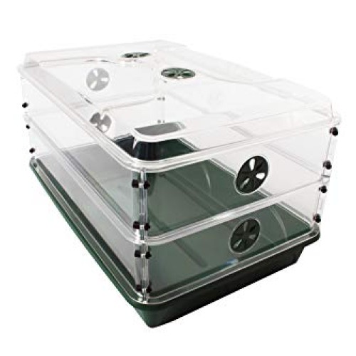 EarlyGrow 93807 24 x 15 x 12.75 Domed Propagator with 2 Height ...
