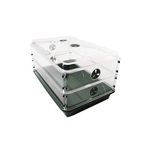 EarlyGrow 93807 24 x 15 x 12.75 Domed Propagator with 2 Height ...