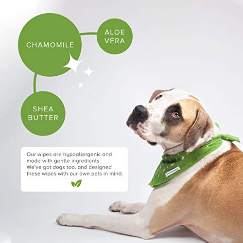 Earth Rated Dog Wipes, 400 Plant-Based and Compostable Wipes for D...