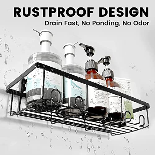 EARTHALL Shower Caddy 2 Pack, Bathroom Shower Organizer Hanging, B...